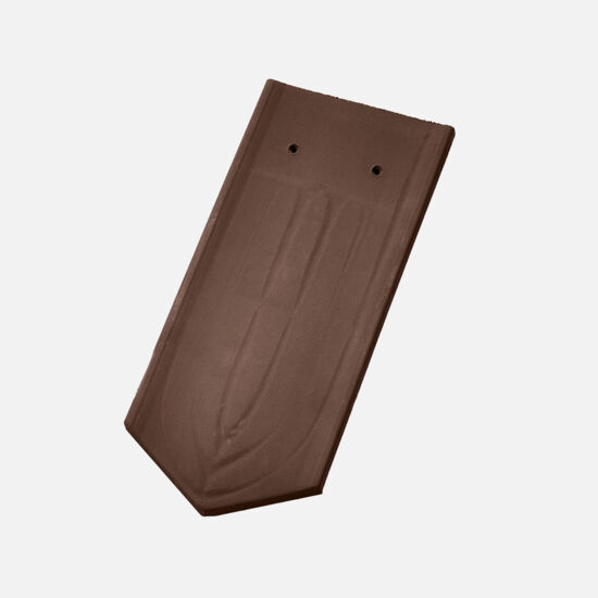 Casta Manufaktur Flächenziegel Handstrich spitz umbra Casta Manufaktur Flächenziegel Handstrich spitz umbra