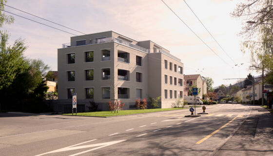 Referenzobjekt Porotherm Mehrfamilienhaus Kr&auml;zernstrasse in St. Gallen