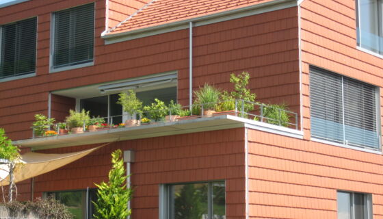 Einfamilienhaus, façade, toiture, Vauban, rouge naturel, coupe droite Maison à Liebefeld