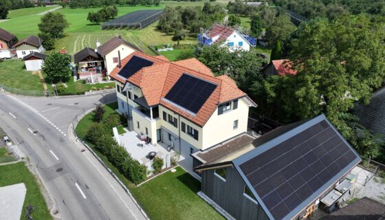 Referenzobjekt Photovoltaik, Wohnhaus in K&uuml;mmersthausen