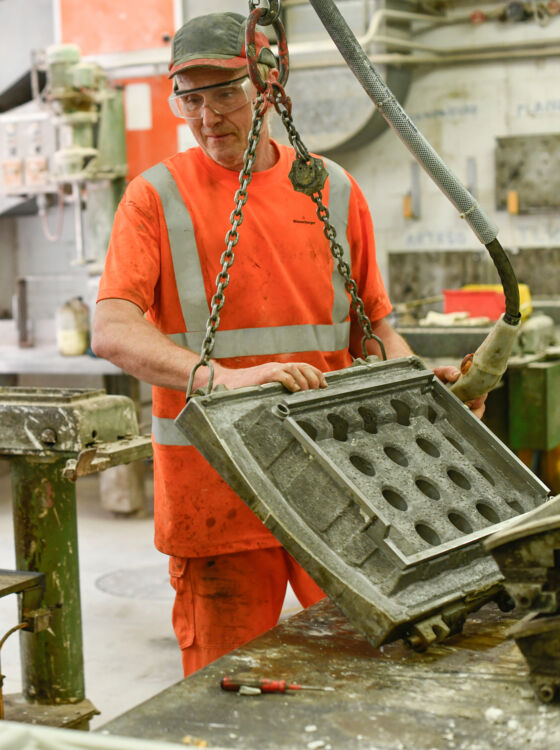 Mitarbeiter im Werk