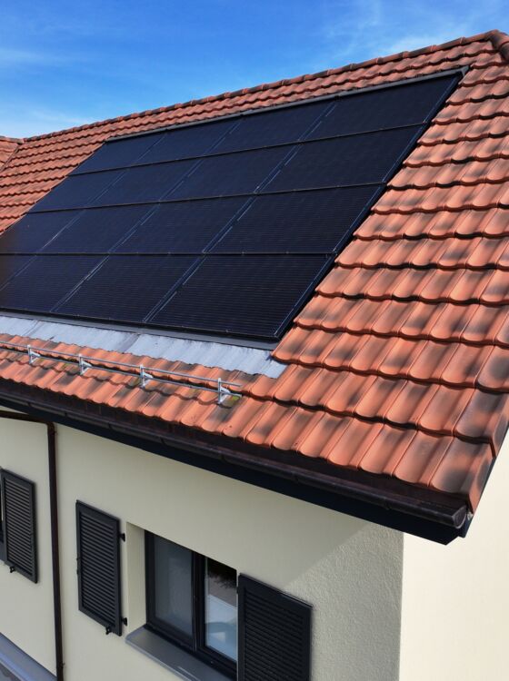 Referenzobjekt Photovoltaik, Wohnhaus in K&uuml;mmersthausen